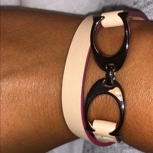 Coach double wrap bracelet